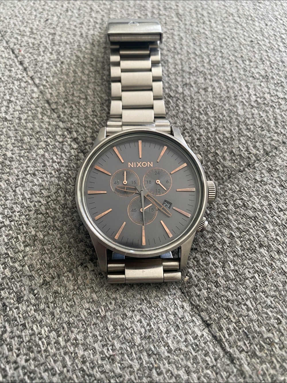 Nixon The Sentry Stainless Steel Chrono , Mens Watch